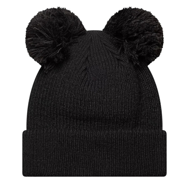 60691354 - Cappelli - Donna - New Era - Knit Beanie - New York Yankees - Doppio Pom Pom - Nero - Trend Invernale - A forma Di Orecchie - Ricamato In Bianco - Stile Gioioso E Caldo - Autunno Inverno - 2025