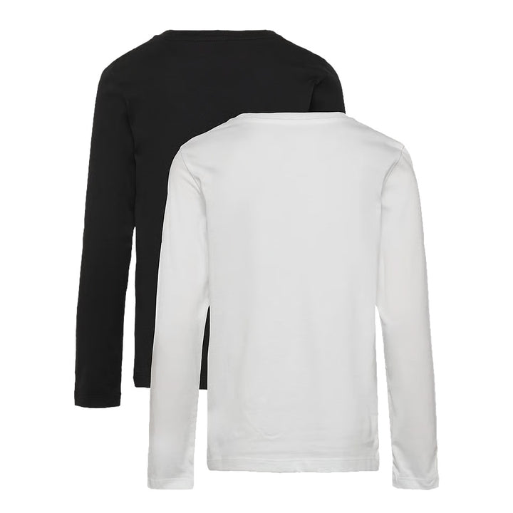 PACK 2 T-SHIRT MANICA LUNGA RAGAZZO CALVIN KLEIN JEANS BIANCO/NERO