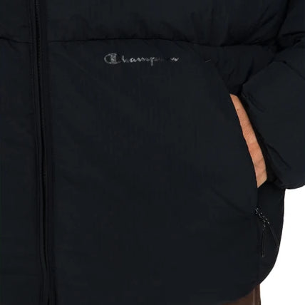 219194 - Giacche - Champions - Giubbino - Imbottito - HOODED JACKET - Nero - Winter Puffer Outdoor - Abbigliamento Autunno/Inerno