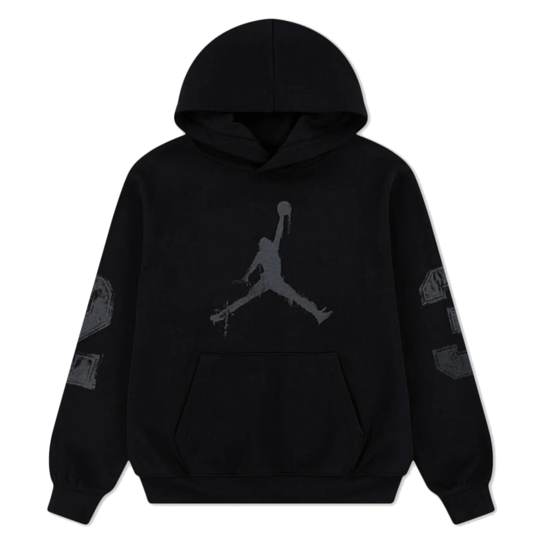 95F099 - FELPE CON CAPPUCCIO JORDAN MVP FLEECE BAMBINI - NERO/GRIGIO