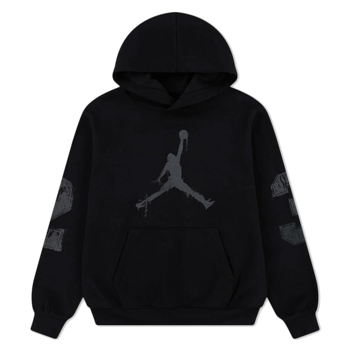 95F099 - FELPE CON CAPPUCCIO JORDAN MVP FLEECE BAMBINI - NERO/GRIGIO