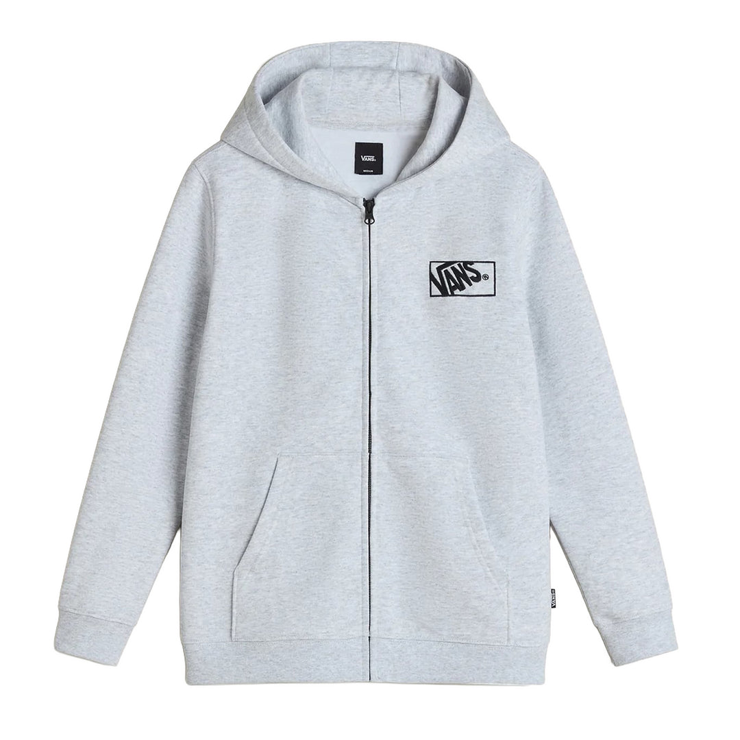 FELPA VANS SK8 POSSE CON ZIP E CAPPUCCIO BAMBINO GRIGIO CHIARO VN000RBN