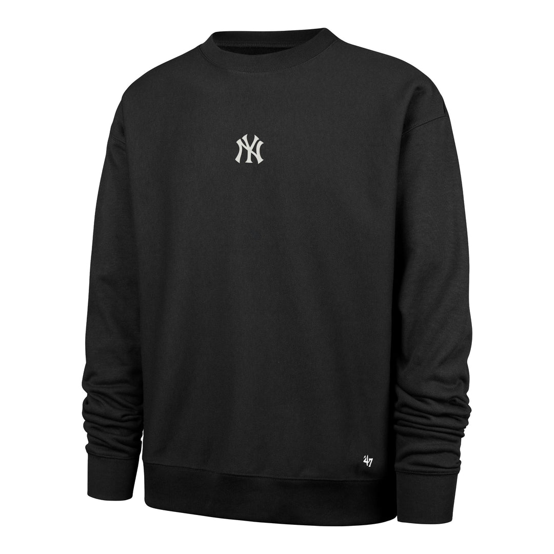 47-BB017PMTAPC686527BK - Uomo - Felpe - 47 MVP - NEW YORK YANKEES ANTIGUA VICTORY BIG & TALL - Nera - Girocollo - Morbido Tessuto - Design Classico - Abbigliamento Autunno Invernale
