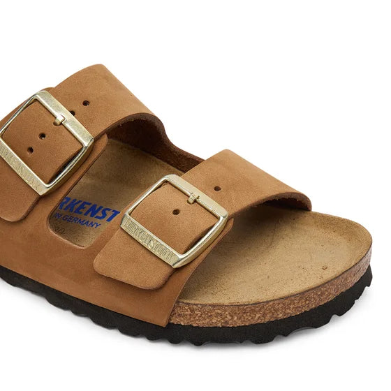 SANDALI CIABATTA DONNA BIRKENSTOCK ARIZONA NABUK CARAMEL