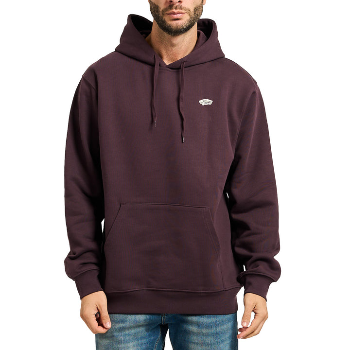 VN000P51 - FELPA UOMO VANS CLASSIC LOGO CON CAPPUCCIO – GRIGIO MÉLANGE E BORDEAUX