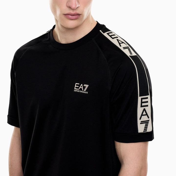 T-SHIRT UOMO EA7 EMPORIO ARMANI CON BANDE LOGATE