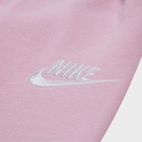 36N265 - Tute - NIKE SPORTSWEAR CLUB - FLEECE BAMBINI - 1/4 ZIP E PANTALONI GAMBA LARGA ROSA