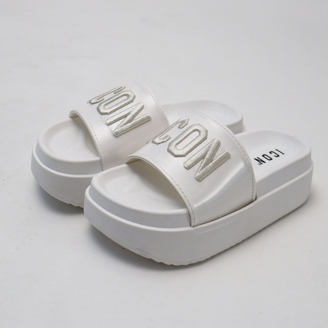 CIABATTE ICON PLATFORM LOGO RELIEF DONNA