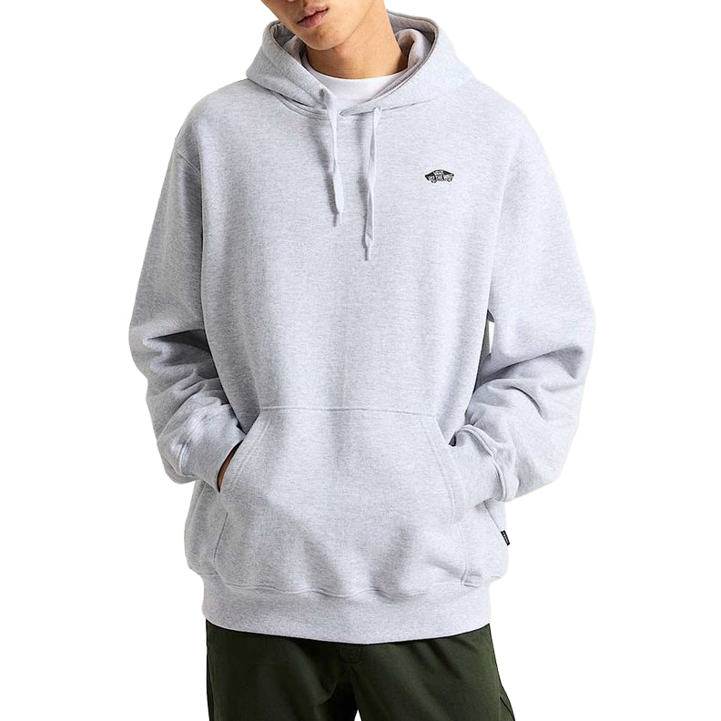 VN000P51 - FELPA UOMO VANS CLASSIC LOGO CON CAPPUCCIO – GRIGIO MÉLANGE E BORDEAUX