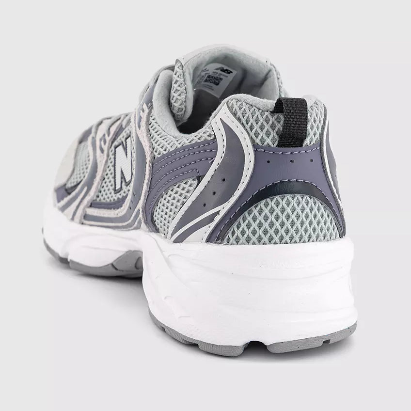 SNEAKERS NEW BALANCE 530 G5306J4 UNISEX GRIGIO METALLICO LILLA