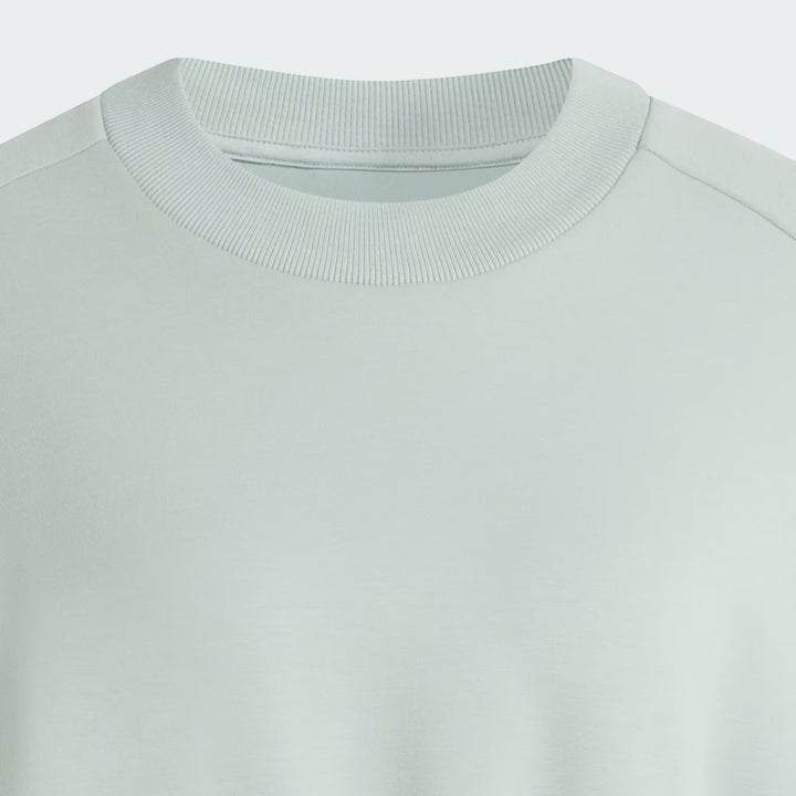 FELPA CORTA DONNA ADIDAS SOFT LUX LOOSE VERDE SALVIA