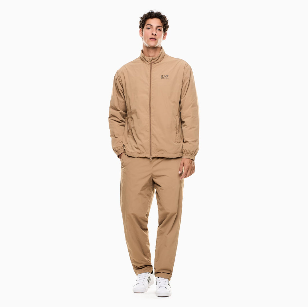 TUTA UOMO COMPLETA EA7 EMPORIO ARMANI CORE IDENTITY NYLON BEIGE TIGERS EYE & BLACK 7M000954 AF13190