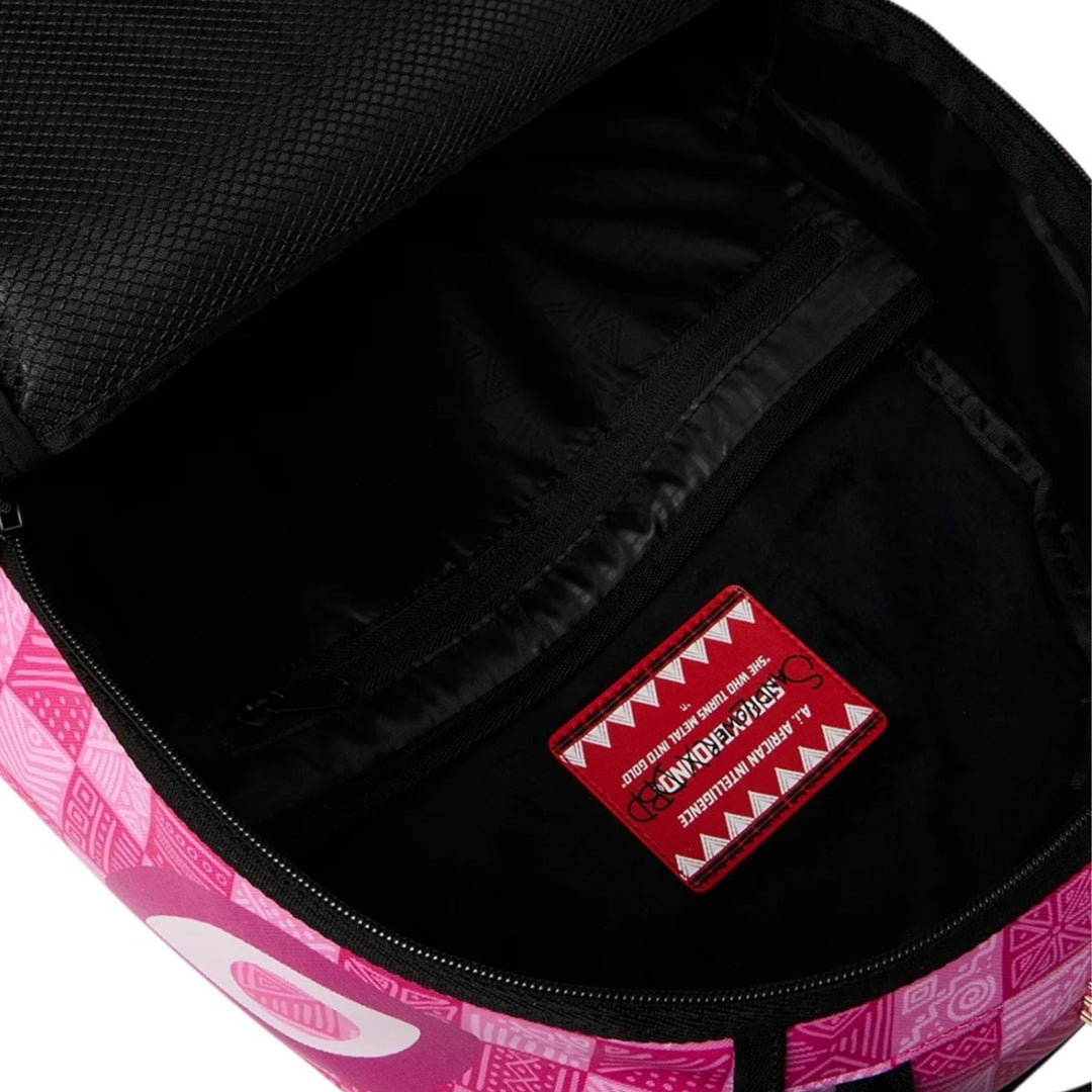 ZAINO UNISEX SPRAYGROUND A.I. SANDFLOWER SHARK ROSA E FUCSIA