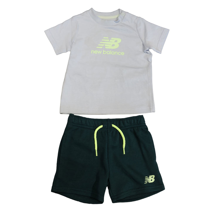COMPLETINO NEW BALANCE STACKED LOGO TEE & SHORT SET
