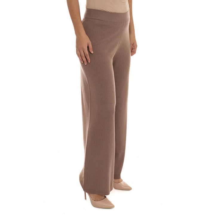 7W000778 AF17576 - Pantaloni - EMPORIO ARMANI - Nero / Marroncino - Comfort & Versatilità - Look Casual Chic - Abbigliamento Autunno Inverno