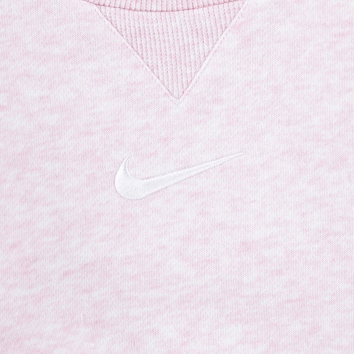 56M188 - Tute - NIKE ESSENTIAL - FLEECE CREW - FRENCH TERRY - BAMBINI - BEIGE/CHIARO - Look Casual - Abbigliamento