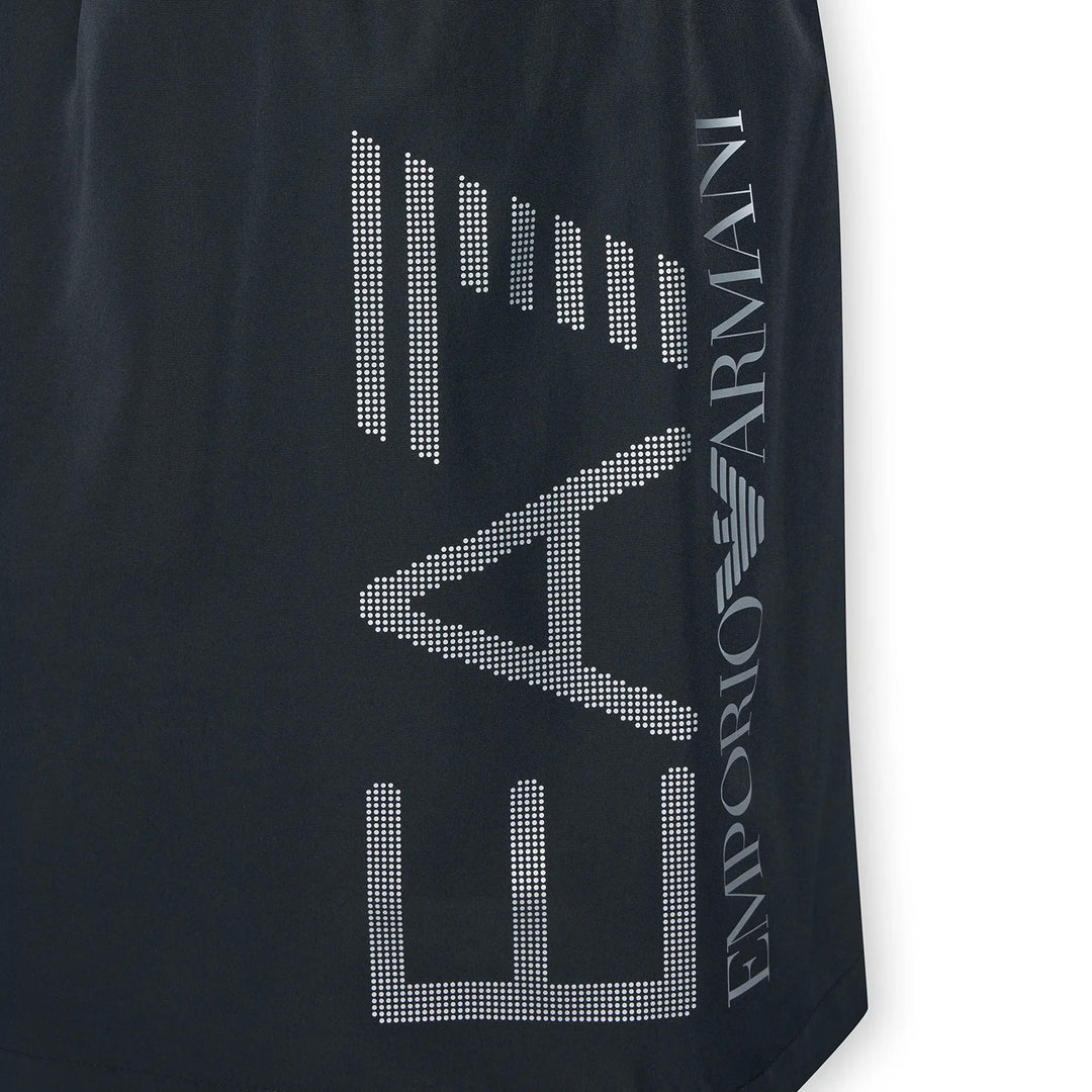 SHORTS DA MARE UOMO EA7 EMPORIO ARMANI CON LOGO METALLIZZATO