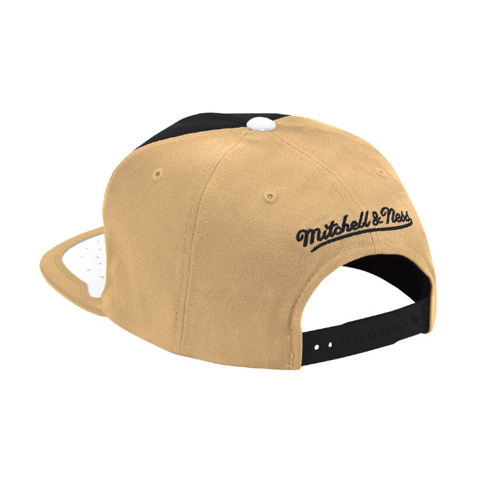 6HSSMM19224 CBUBKTN - Cappelli - Mitchell & Ness - Uomo - SNAPBACK/A-FRAME NBA/NFL - Nero/Beige - Look Streetwear - Retrò/Raffinato - Abbigliamento