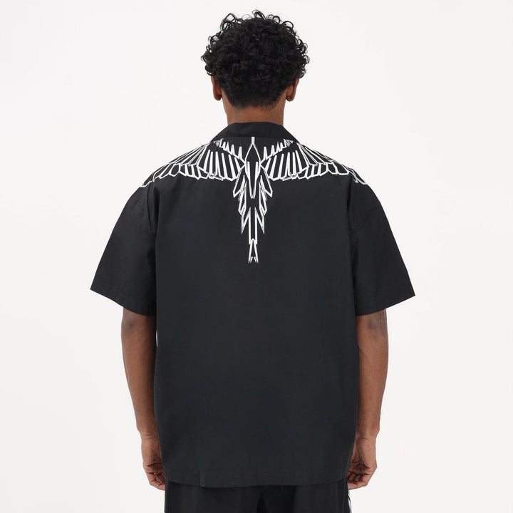 CAMICIA BOWL MARCELO BURLON GRAPHIC PRINT BLACK