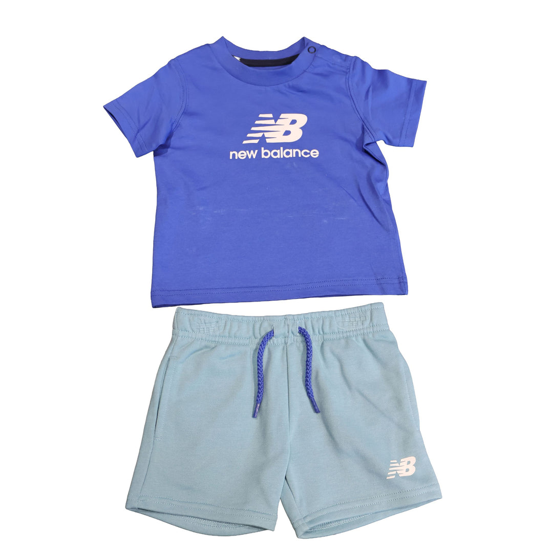 COMPLETINO NEW BALANCE STACKED LOGO TEE & SHORT SET