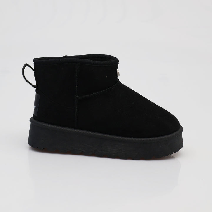 SNOWLY BASIC - Shoes - Gioselin - Women - Casual Boot - Black/Brown - Metallic Logo - Autumn/Winter Clothing