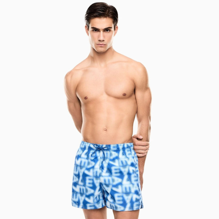COSTUME BOXER DA BAGNO UOMO EA7 EMPORIO ARMANI STAMPA GRAFICA