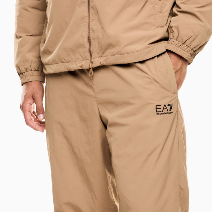 TUTA UOMO COMPLETA EA7 EMPORIO ARMANI CORE IDENTITY NYLON BEIGE TIGERS EYE & BLACK 7M000954 AF13190