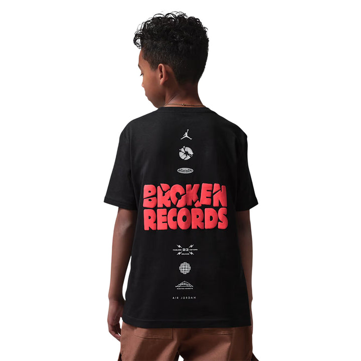 T-SHIRT JORDAN BROKEN RECORDS JUNIOR AND YOUTH BLACK 95F628