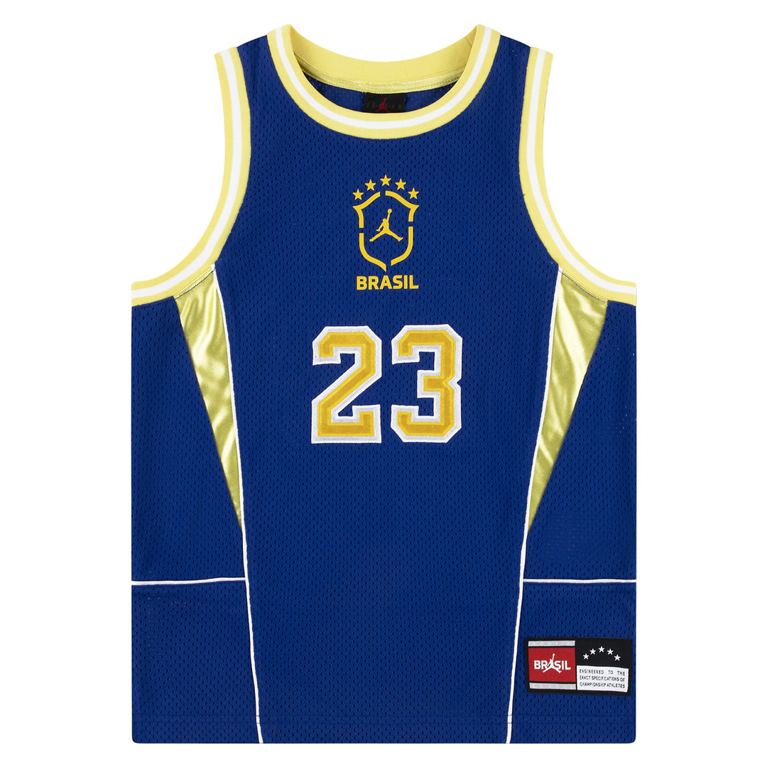 T-SHIRT JUNIOR JORDAN BRAND ESSENTIALS BLU