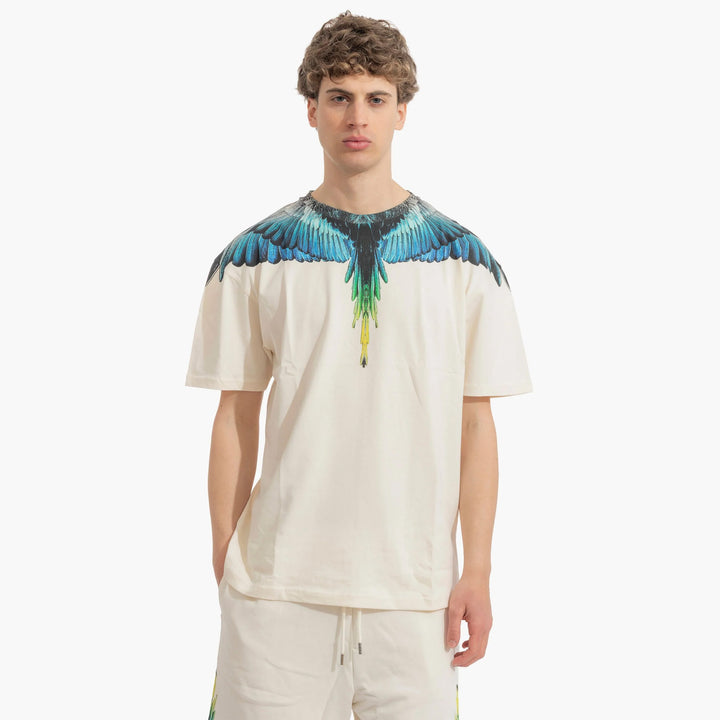 T-SHIRT MARCELO BURLON WINGS COLORADO COTTON UOMO