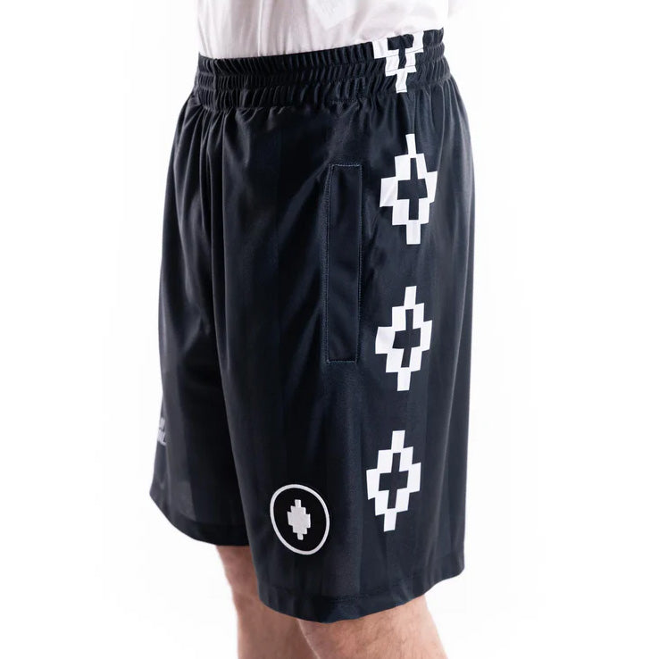 PANTALONCINI BASKET MARCELO BURLON COUNTY OF MILAN BLACK