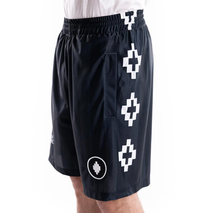 PANTALONCINI BASKET MARCELO BURLON COUNTY OF MILAN BLACK