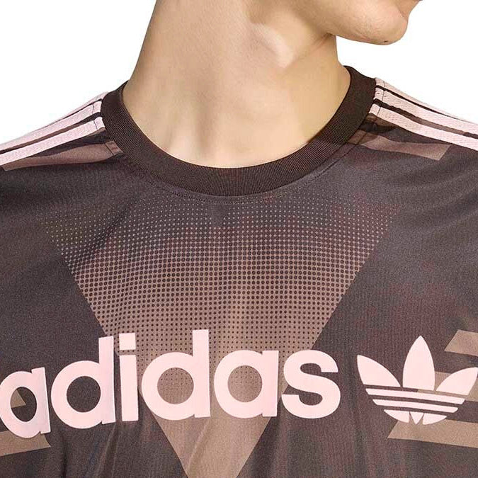 T-SHIRT UNISEX ADIDAS ORIGINALS LOOSE SPONSORED MARRONE CAFFÈ