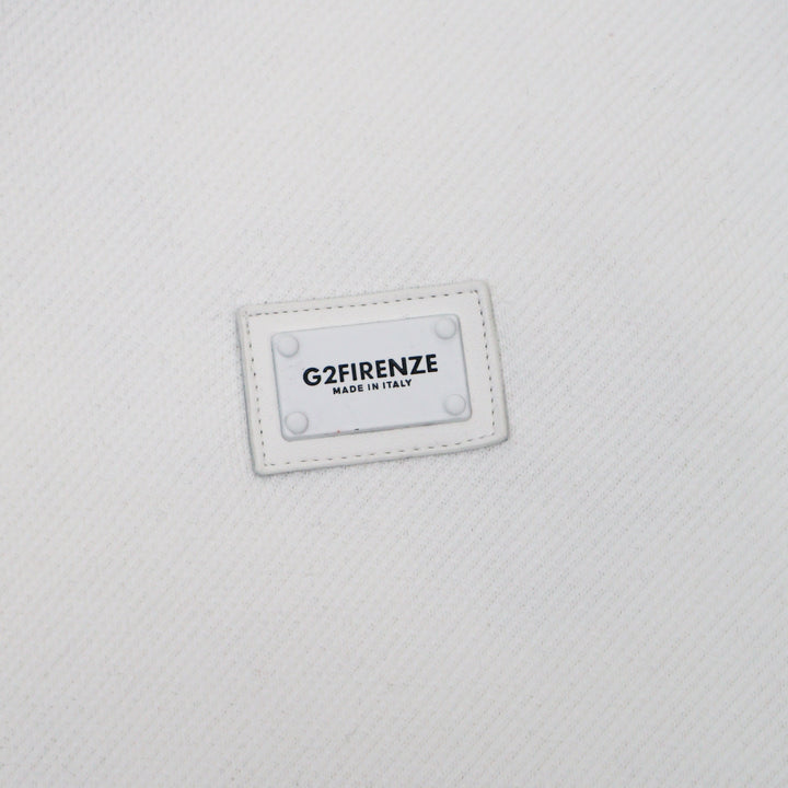 STEEL - Felpe - Uomo - G2 FIRENZE - STEEL WHITE - Design Minimal - Bianco Luminoso - Design Pulito - Look Casual & Raffinato - Abbigliamento Autunno Inverno