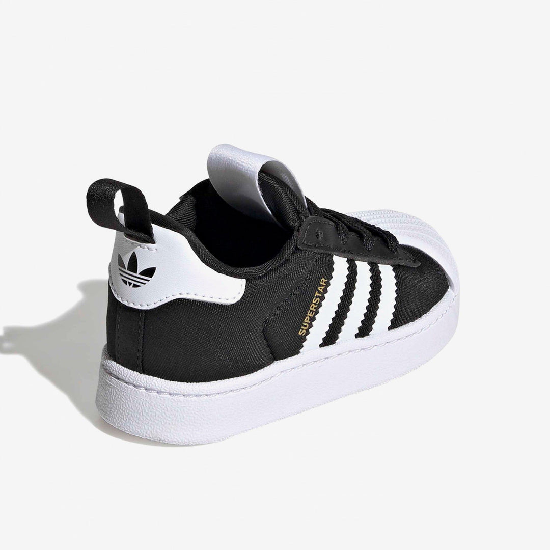 SNEAKERS BIMBO ADIDAS ORIGINALS SUPERSTAR 360 NERE E BIANCHE