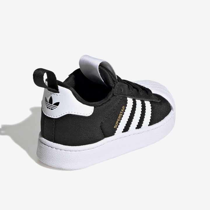 SNEAKERS BIMBO ADIDAS ORIGINALS SUPERSTAR 360 NERE E BIANCHE