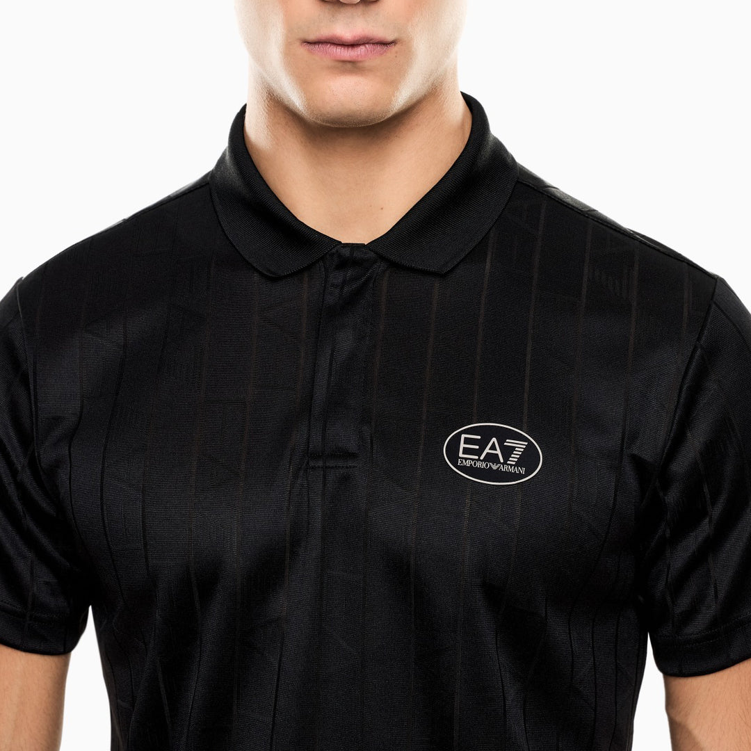 POLO UOMO EA7 EMPORIO ARMANI MONOGRAMMA VERTICALE