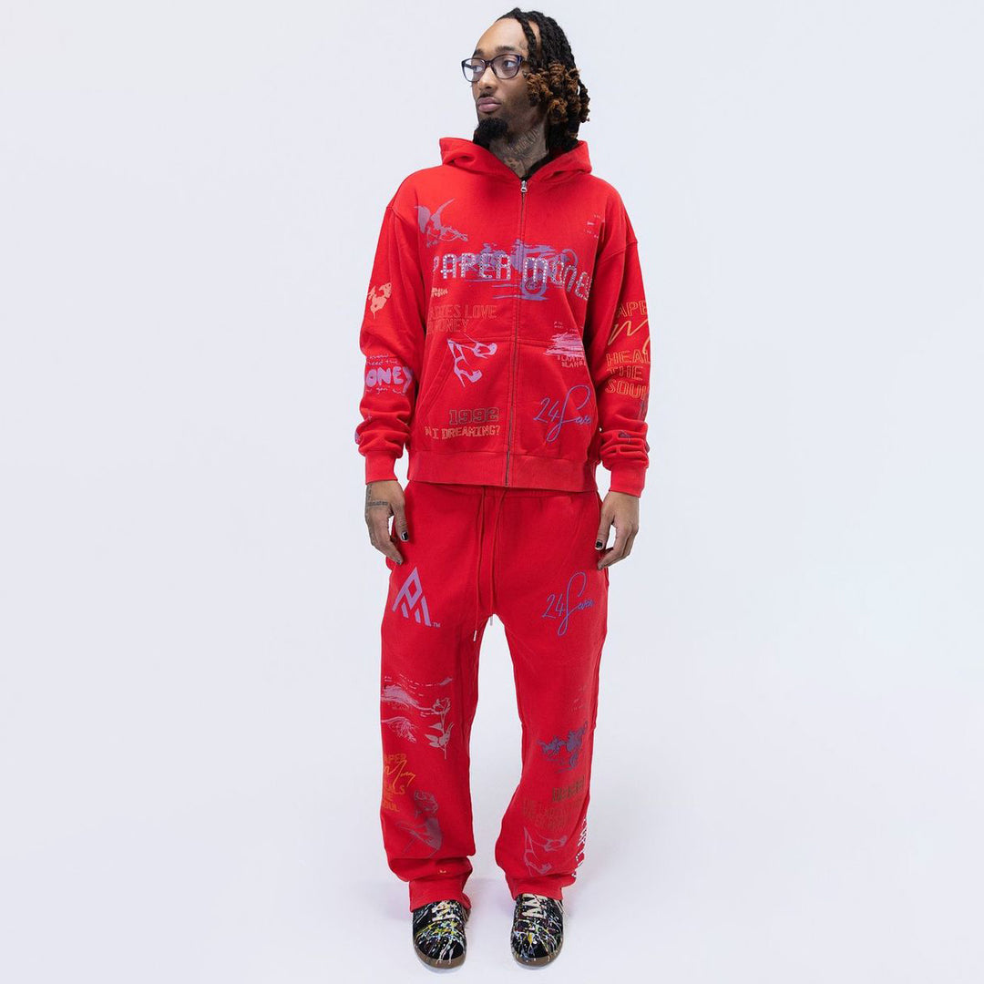 PANTALONI TUTA UOMO PAPER MONEY JOGGER VINTAGE JW.FM