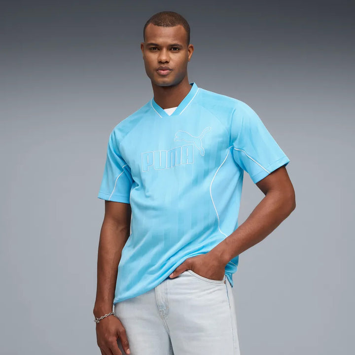 MAGLIA DA CALCIO UOMO PUMA SPORT STRIPE RETRO JERSEY