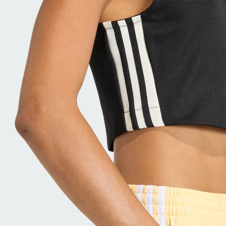 TOP ADIDAS ORIGINALS ESSENTIALS RIBBED FULL-ZIP BLACK
