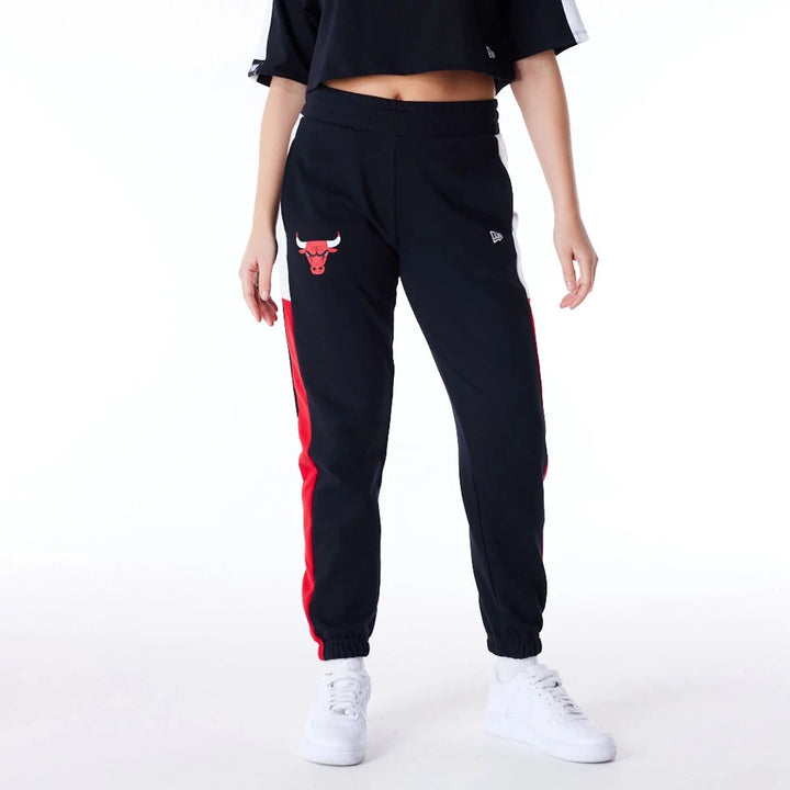 Bundle New Era Bulls - Felpa Crop & Pantaloni Jogger Black