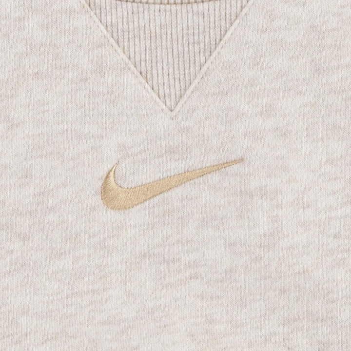 56M188 - Tute - NIKE ESSENTIAL - FLEECE CREW - FRENCH TERRY - BAMBINI - BEIGE/CHIARO - Look Casual - Abbigliamento