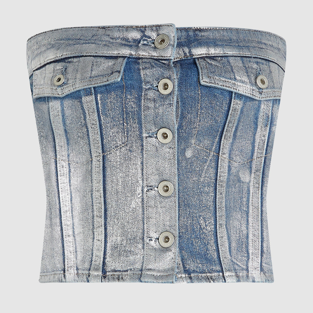 TOP KARL LAGERFELD JEANS COATED BLUE KLB1W11023 B1W11023 WOMEN