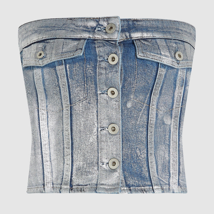 TOP KARL LAGERFELD JEANS COATED BLUE KLB1W11023 B1W11023 WOMEN