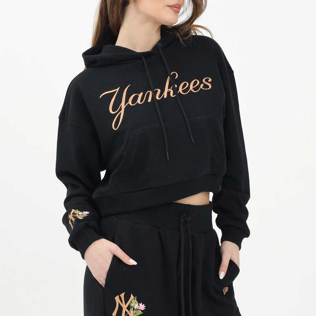 Bundle New Era NY Yankees – Felpa Crop & Pantalone Jogger Black/Gold