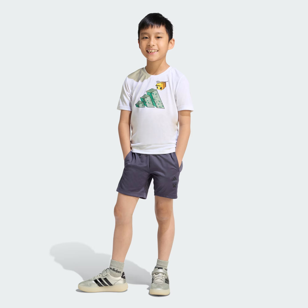 COMPLETINO ADIDAS X MINECRAFT TRAINING SUMMER SET BIANCO