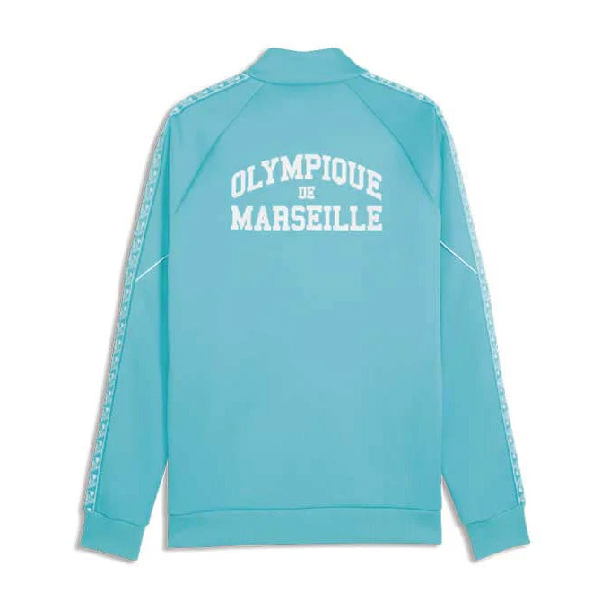 GIACCA PUMA OLYMPIQUE MARSEILLE KING ANTHEM 781557 AZZURRO BIANCO UOMO