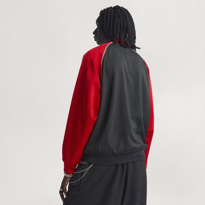 GIACCA ADIDAS ORIGINALS SST LOOSE MESH TRACK TOP ROSSO NERO KE0115 UOMO