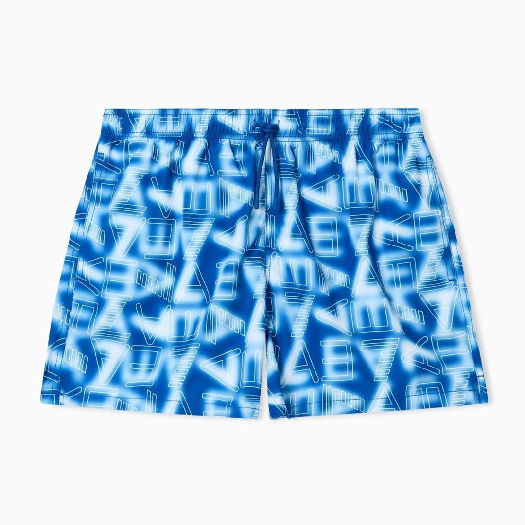 COSTUME BOXER DA BAGNO UOMO EA7 EMPORIO ARMANI STAMPA GRAFICA