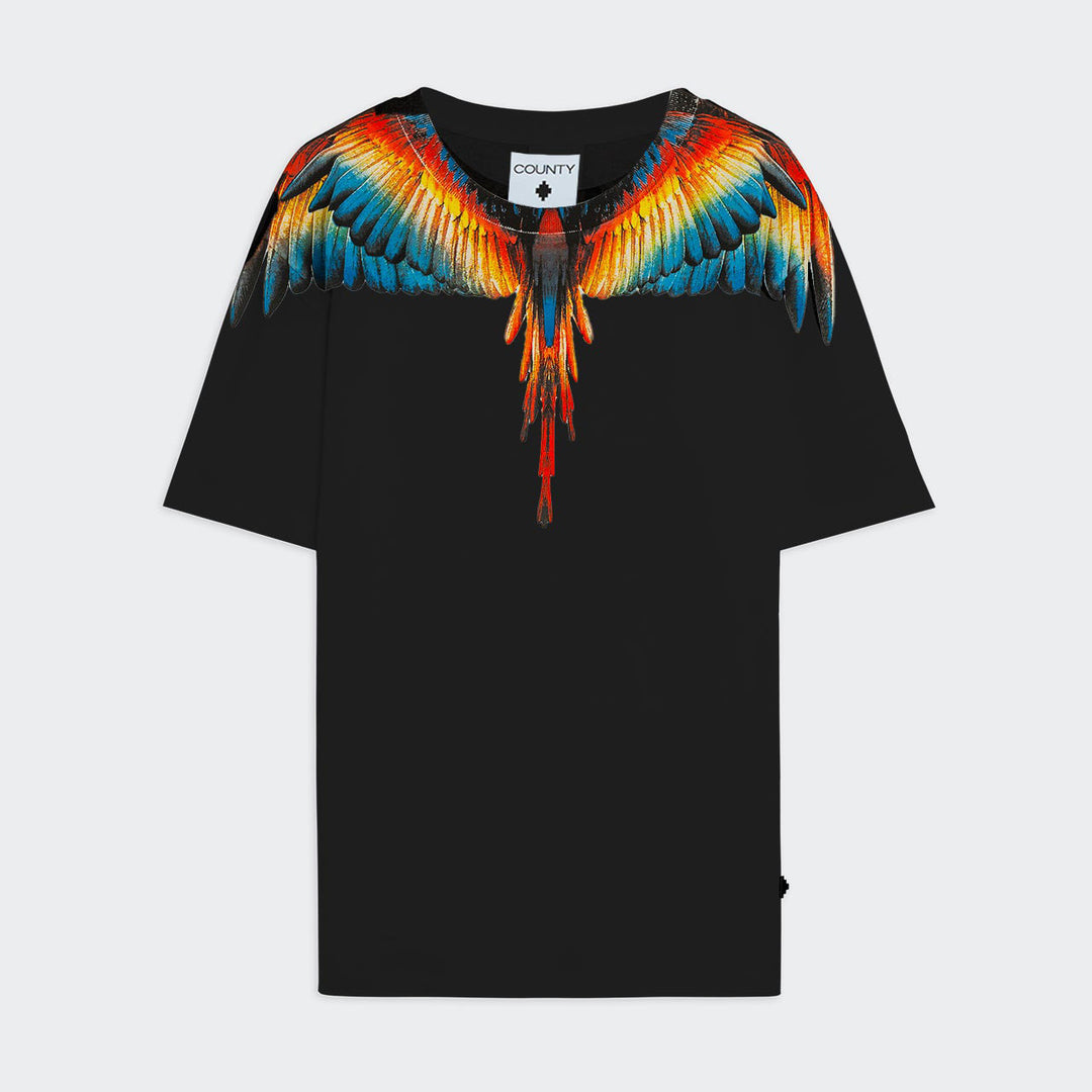 F5CAMATH023 - T-Shirt e Polo - MARCELO BURLON - County Of Milan - Ali Multicolore - Streetwear